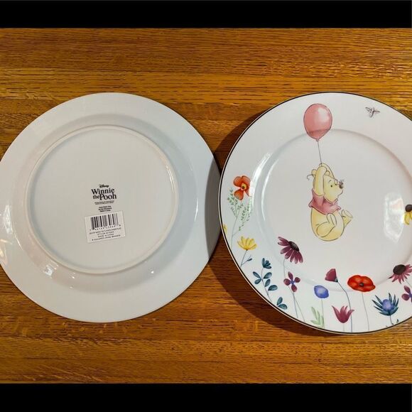 Disney Winnie the Pooh with Flowers Dinner Plates set of 2 NWT - Picture 6 of 6
